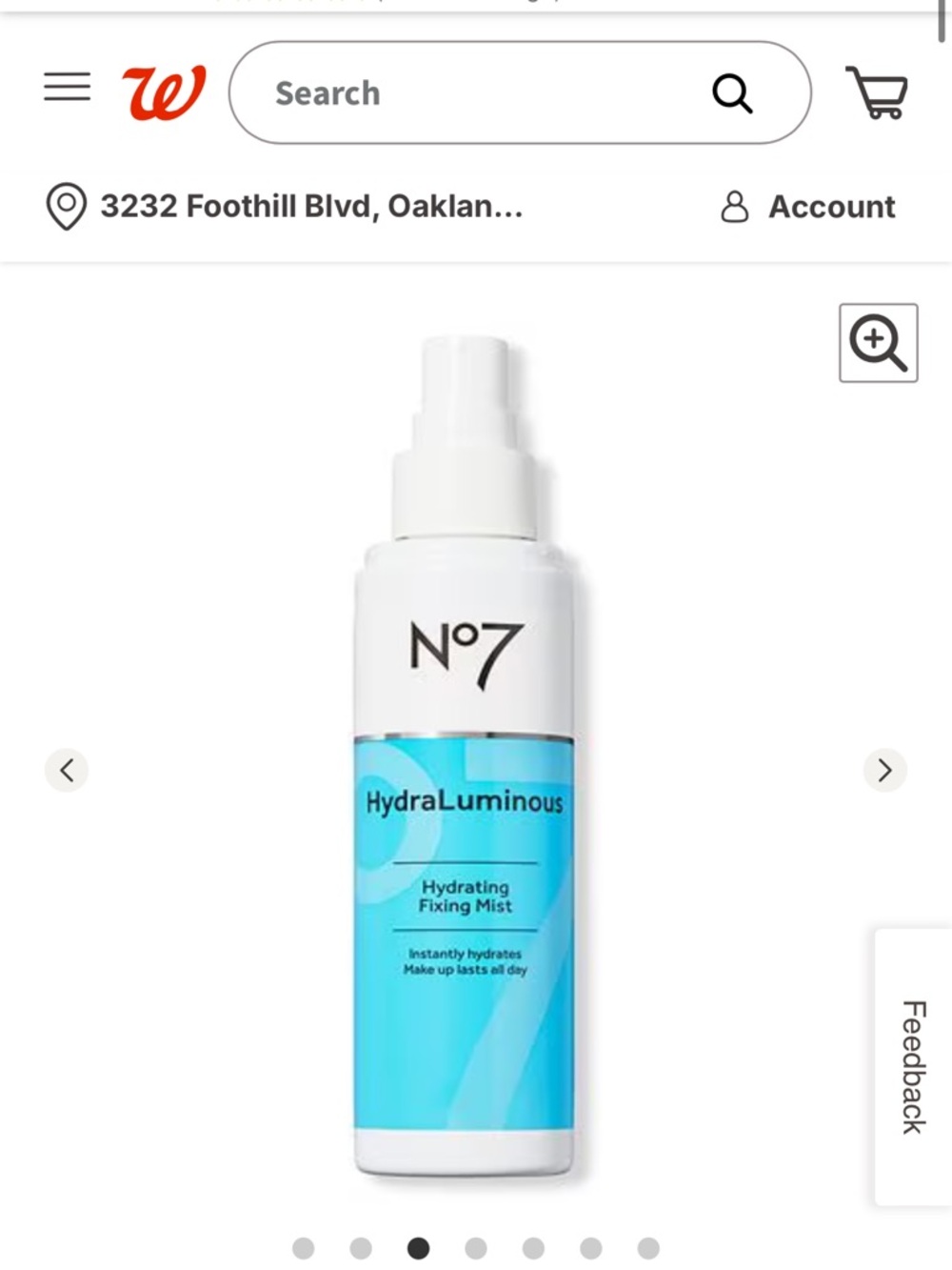 No7 HydraLuminous Hydrating Fixing Mist - Blue